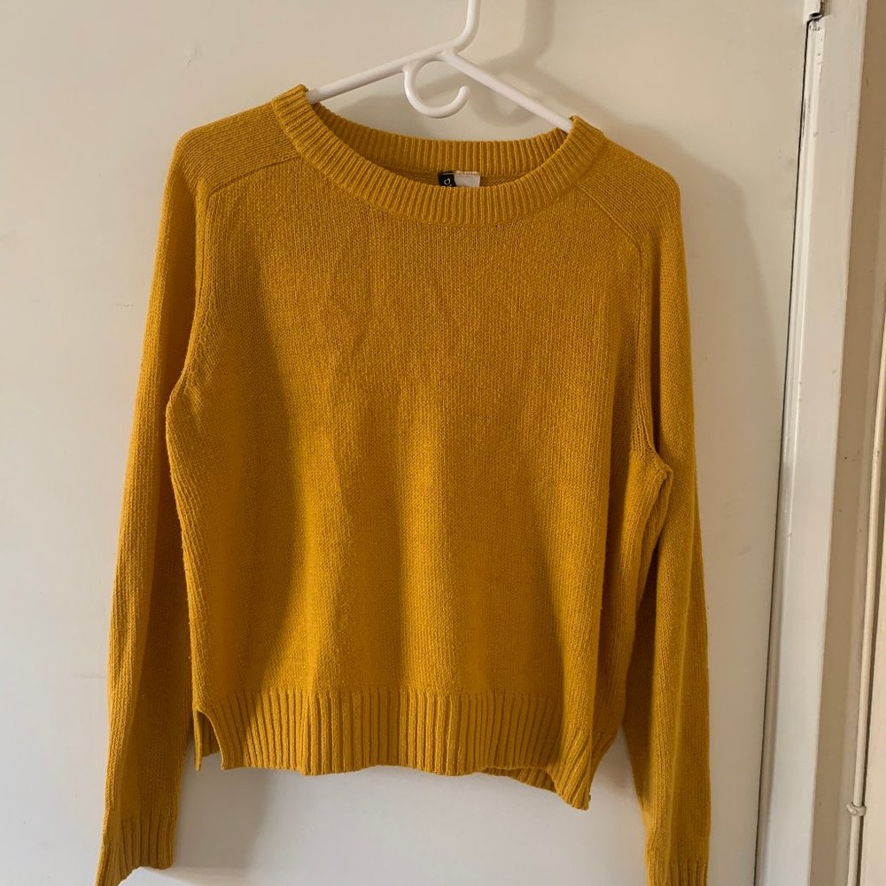 Mustard Yellow Knit Sweater